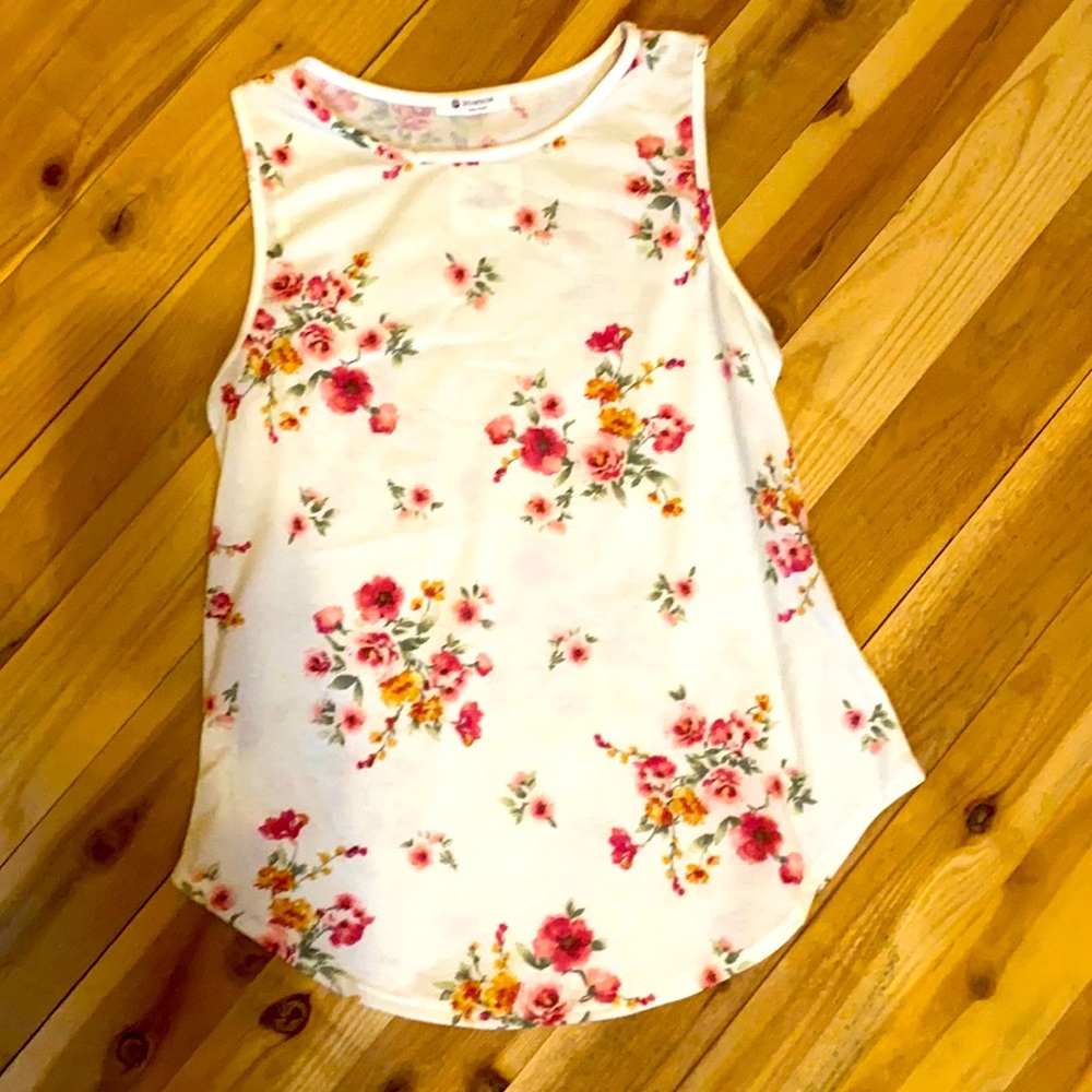 Bombom brand floral dressy tank